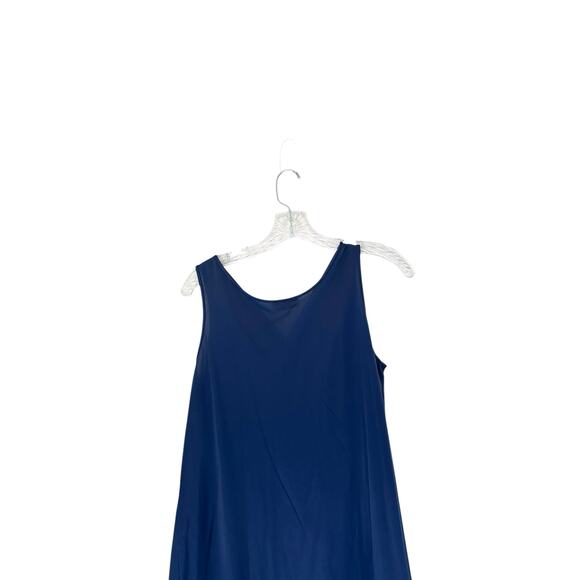 VTG‎ Vanity Fair Blue Dainty Sleeveless Embroidered Intimate Slip Dress Small - Picture 7 of 11